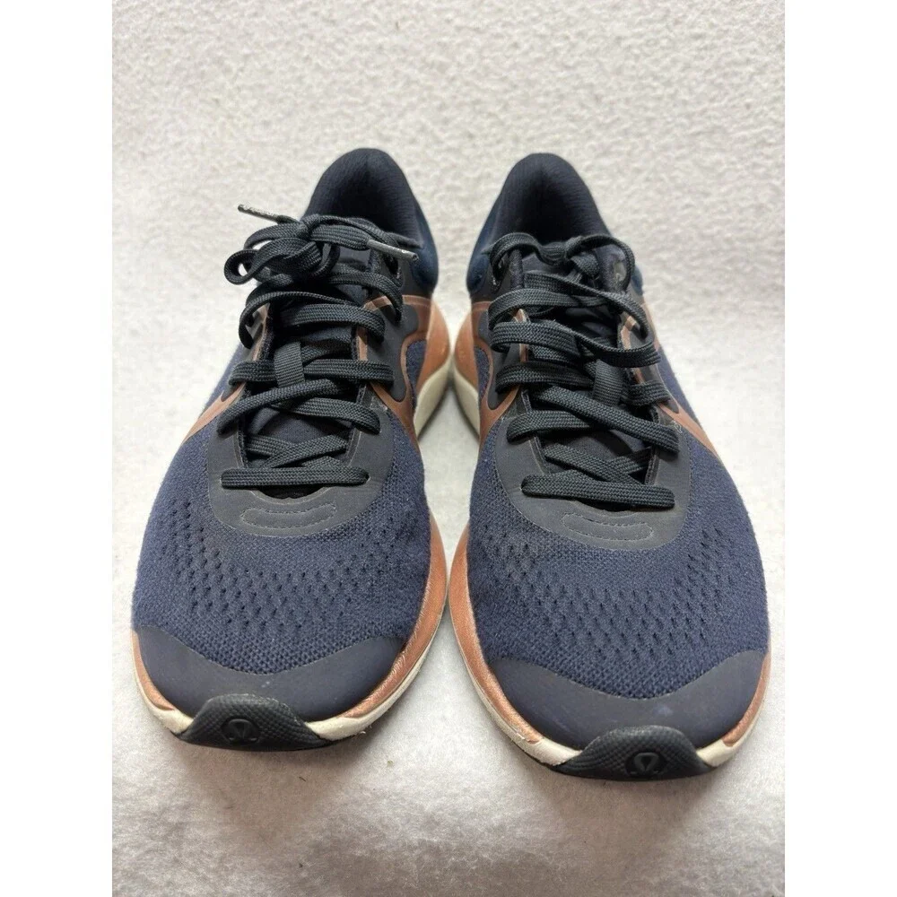 Lululemon Women's Chargefeel Workout Low Athletic Shoes 7.5 Navy Rose Gold Color